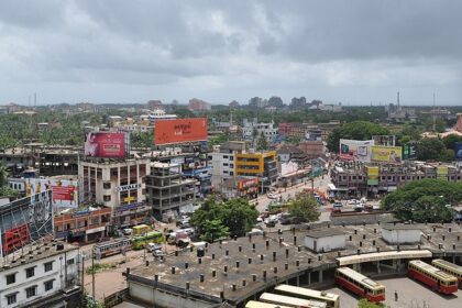 Cityscape with a mix of modern and traditional architecture - hill stations near Kannur