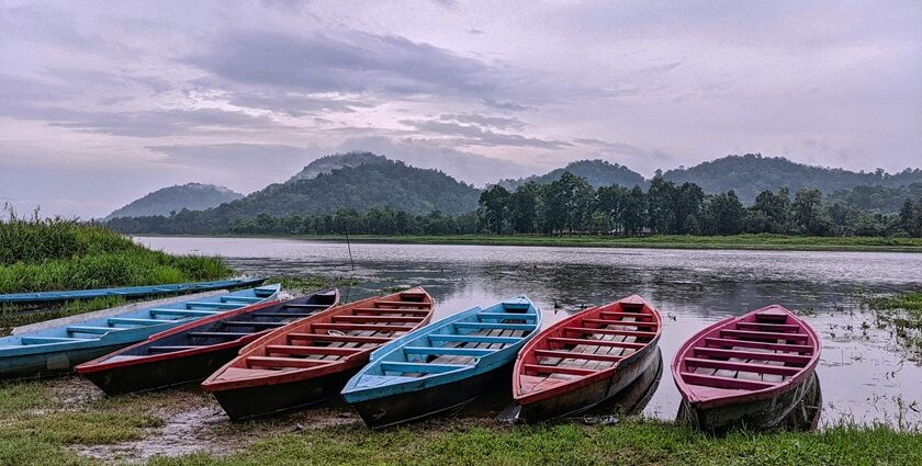 Scenic evening snapshot of the Baithalangso in the Karbi Anglong in Assam