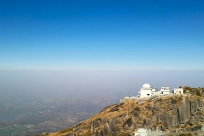 A view of the Mount Abu Observatory, situated in the scenic hills of Mount Abu, Rajasthan.